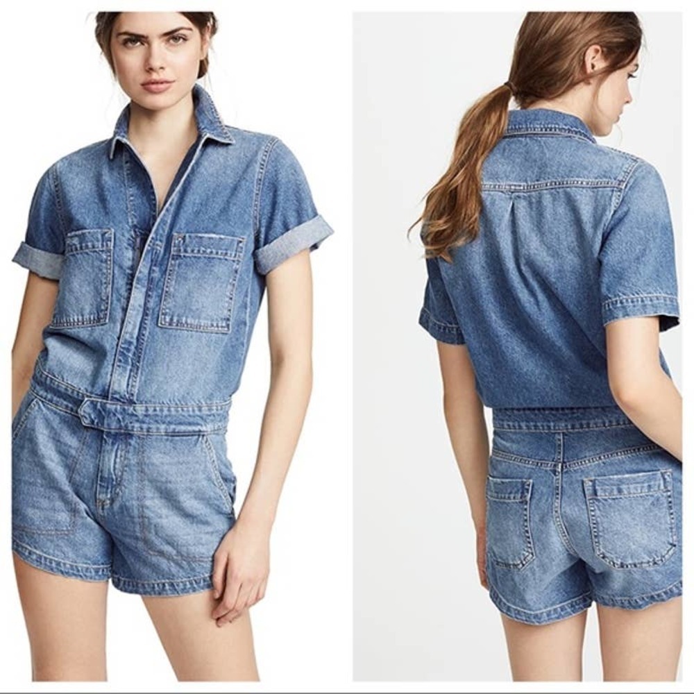 COPY - 𝅺DL1961 Denim Hannah Romper - Cosmic Wash - S